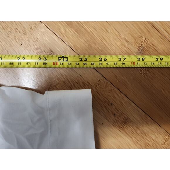 YOUNGLA Shirt Men's Large White Long Sleeve Button Down Casual Preppy Logo Work - Picture 6 of 8